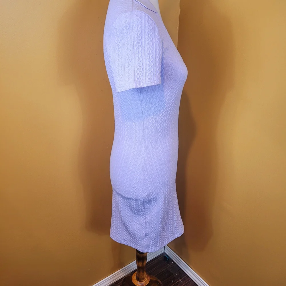 H&M Lilac Knit V-Neck Dress - Picture 5 of 7